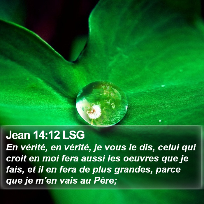 Jean 14:12 LSG Bible Study