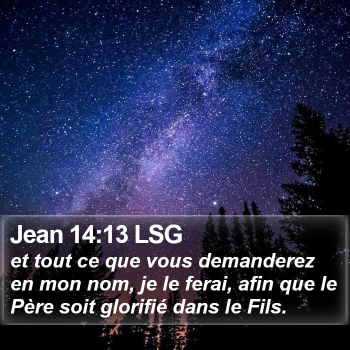 Jean 14:13 LSG Bible Study