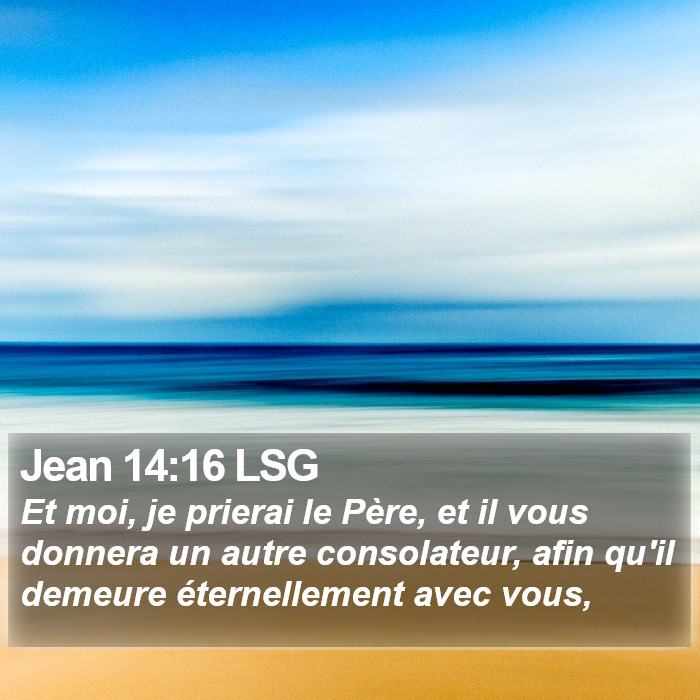 Jean 14:16 LSG Bible Study