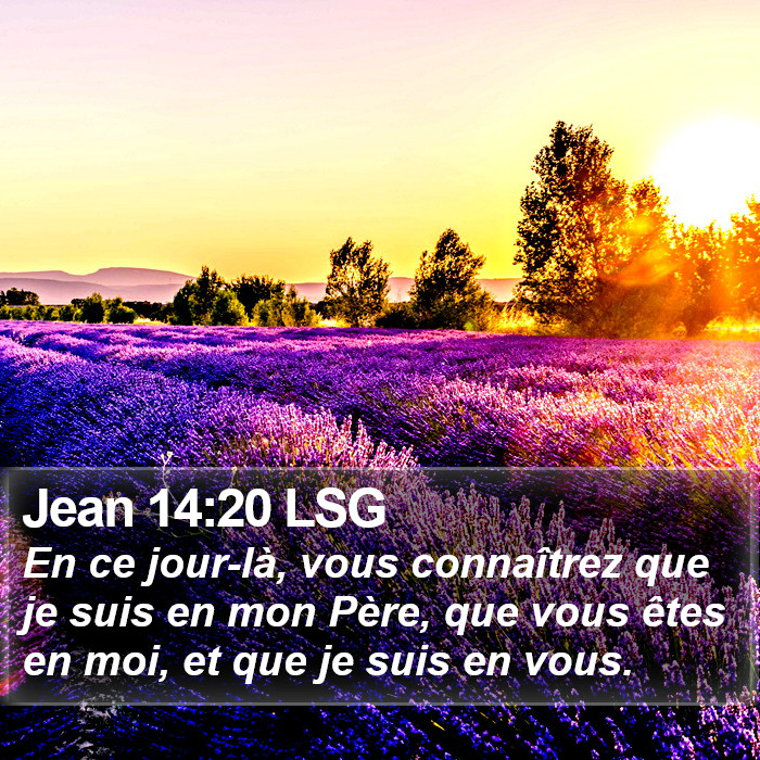 Jean 14:20 LSG Bible Study