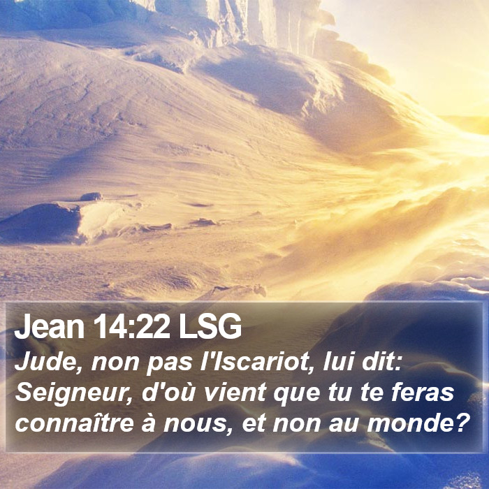 Jean 14:22 LSG Bible Study