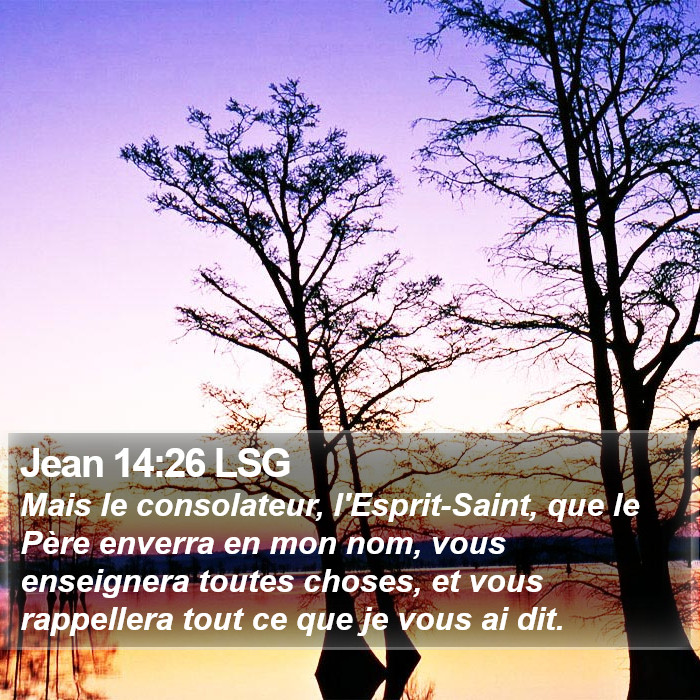 Jean 14:26 LSG Bible Study