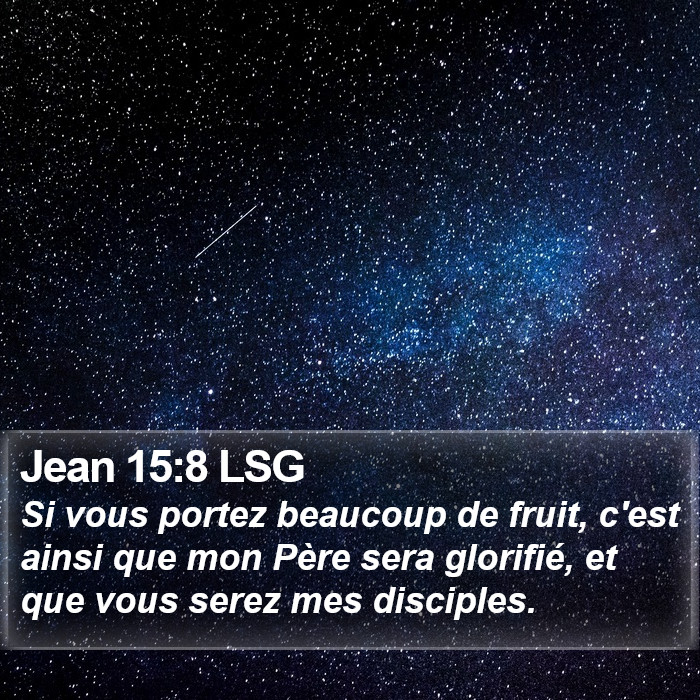 Jean 15:8 LSG Bible Study