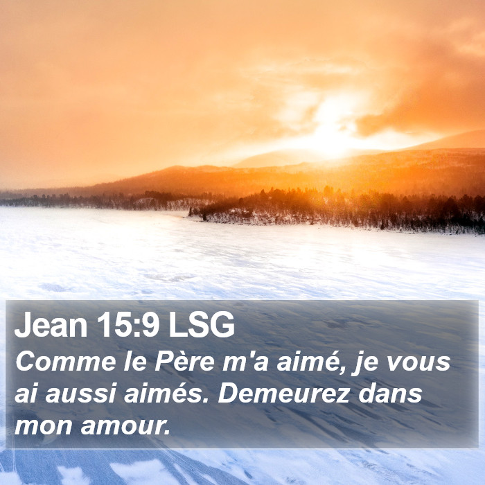 Jean 15:9 LSG Bible Study