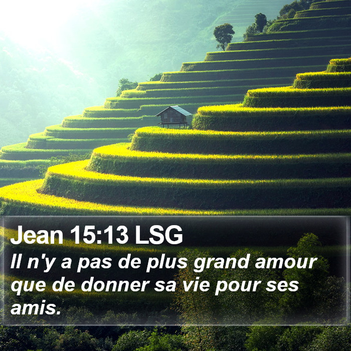 Jean 15:13 LSG Bible Study