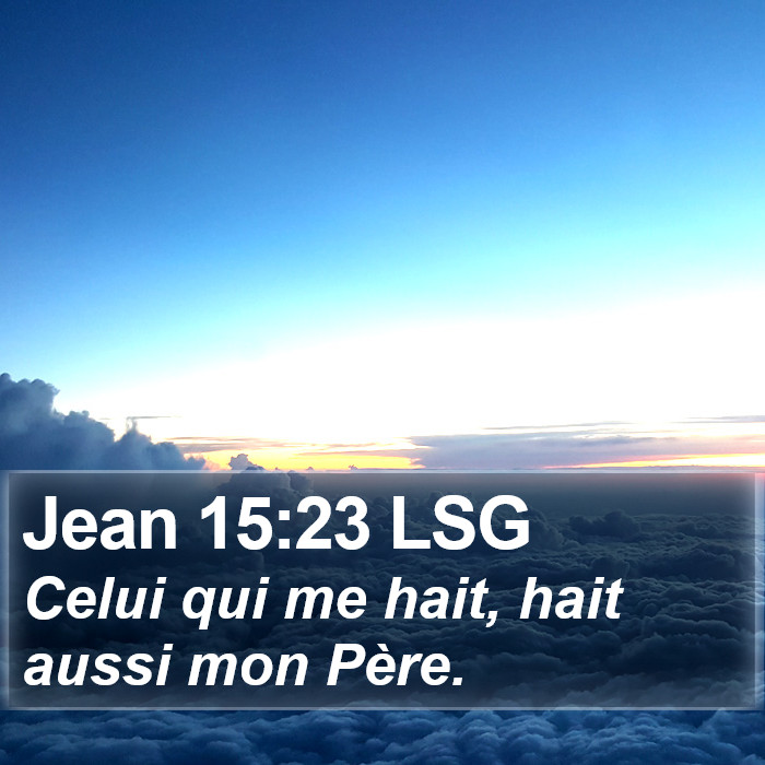 Jean 15:23 LSG Bible Study