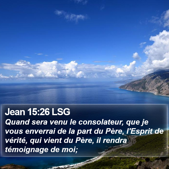 Jean 15:26 LSG Bible Study