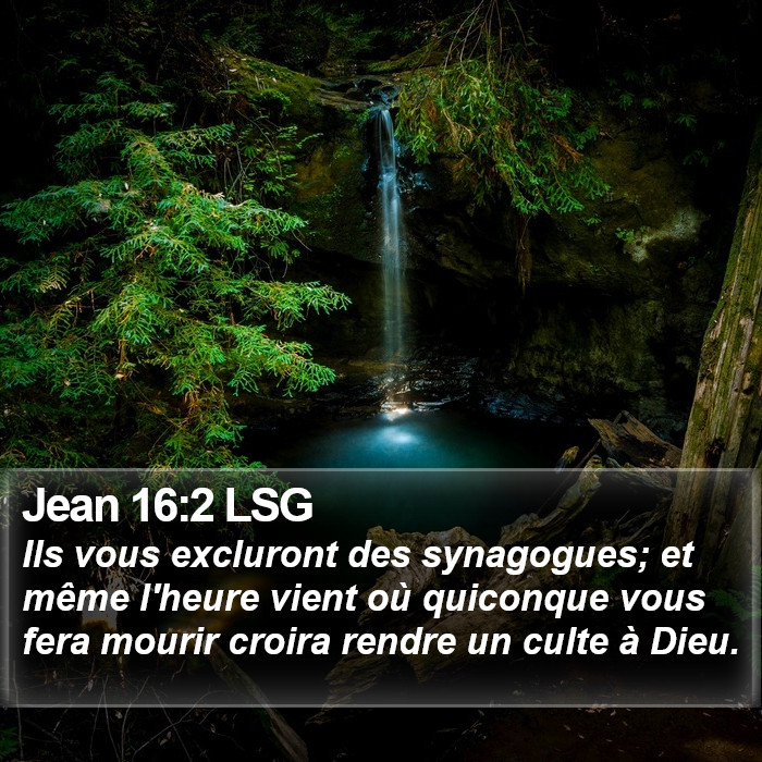 Jean 16:2 LSG Bible Study