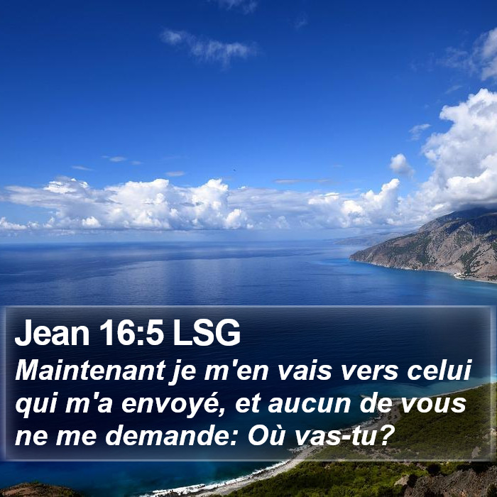 Jean 16:5 LSG Bible Study