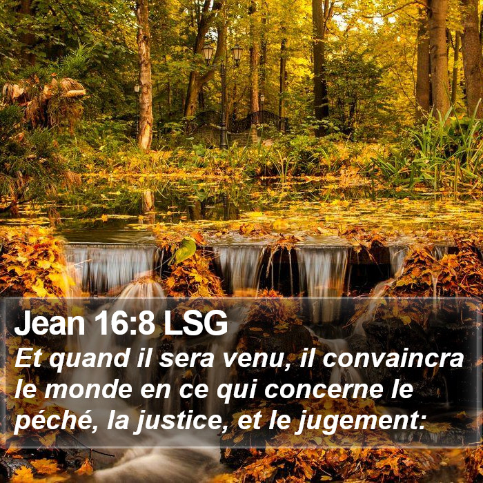Jean 16:8 LSG Bible Study