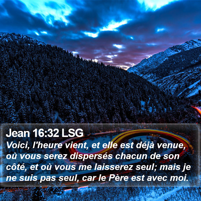 Jean 16:32 LSG Bible Study