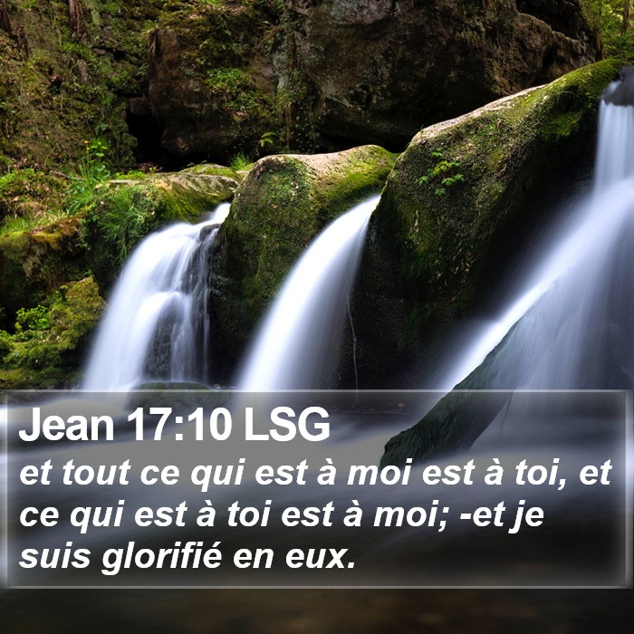 Jean 17:10 LSG Bible Study