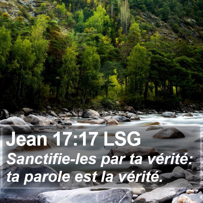 Jean 17:17 LSG Bible Study