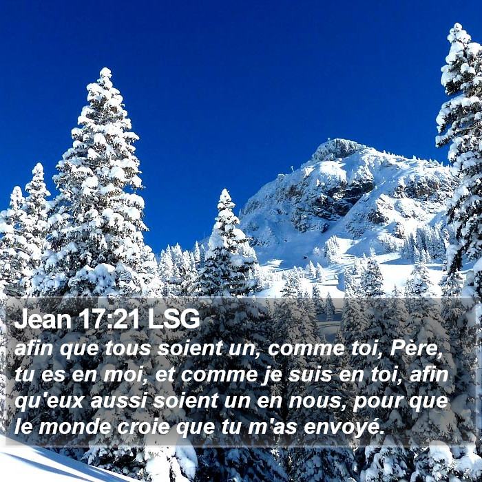 Jean 17:21 LSG Bible Study