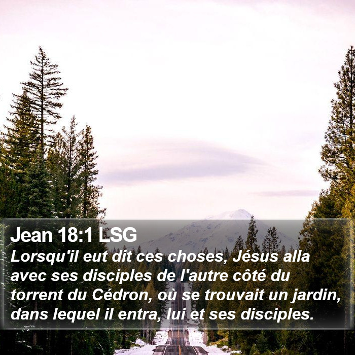 Jean 18:1 LSG Bible Study