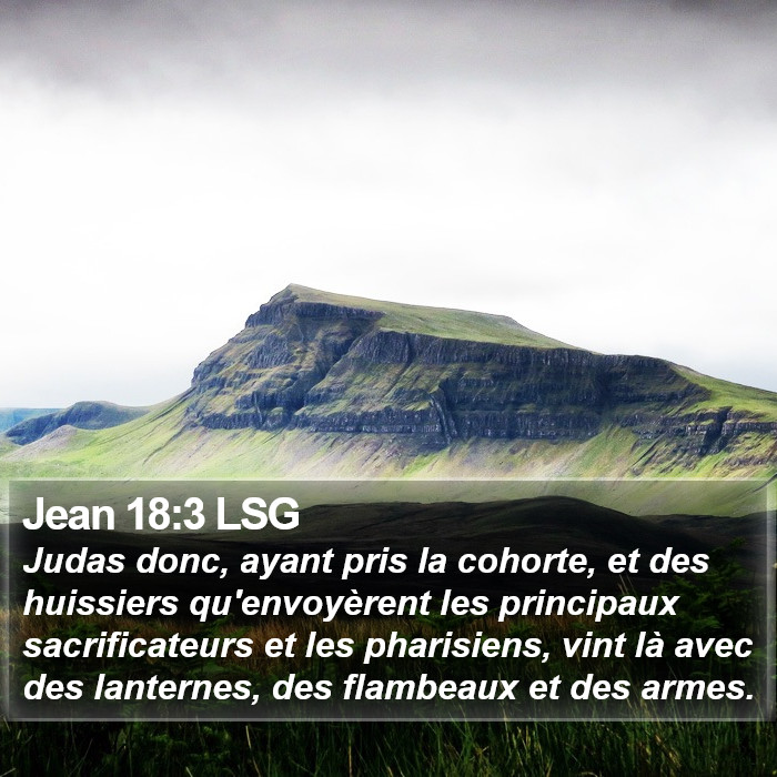 Jean 18:3 LSG Bible Study
