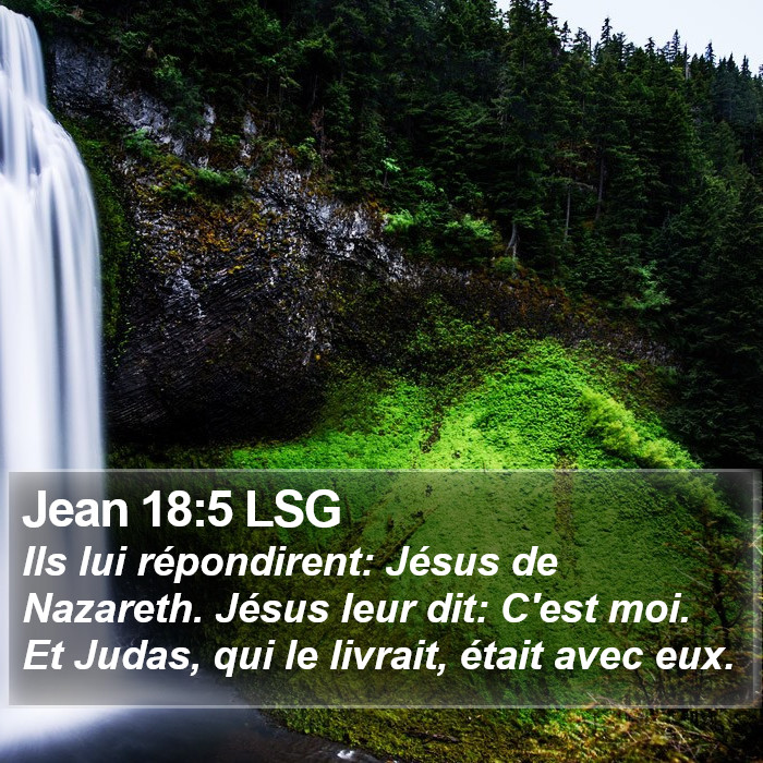 Jean 18:5 LSG Bible Study