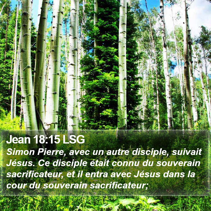 Jean 18:15 LSG Bible Study