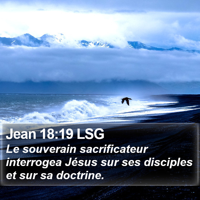 Jean 18:19 LSG Bible Study