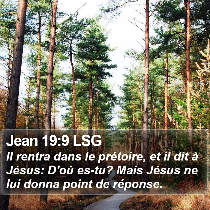 Jean 19:9 LSG Bible Study