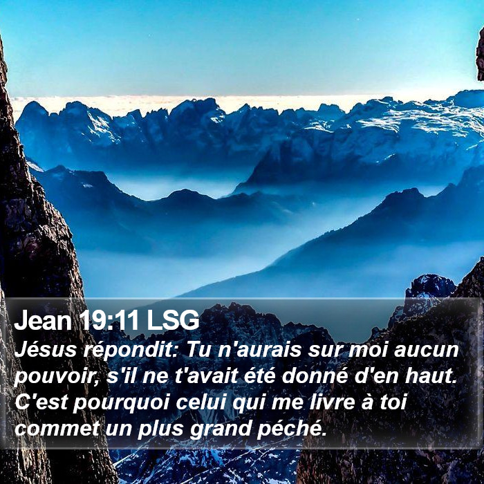 Jean 19:11 LSG Bible Study