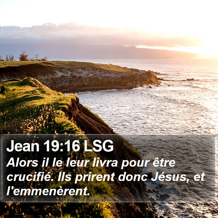 Jean 19:16 LSG Bible Study