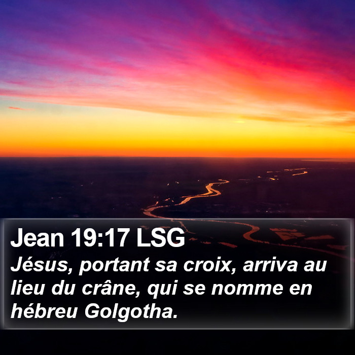 Jean 19:17 LSG Bible Study