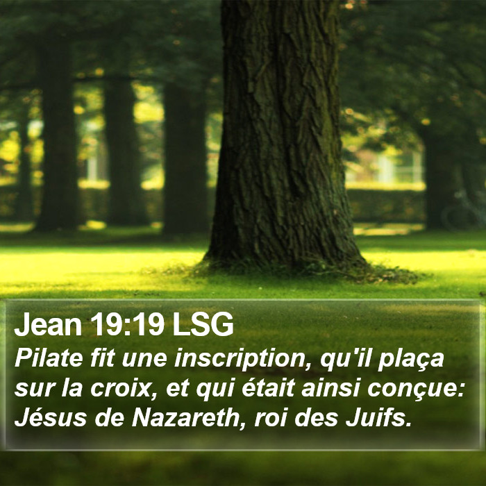 Jean 19:19 LSG Bible Study