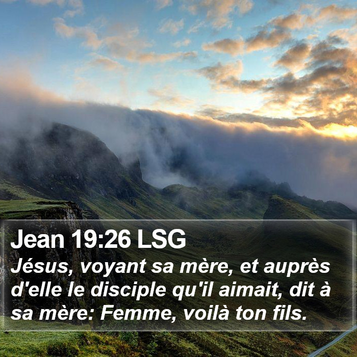 Jean 19:26 LSG Bible Study