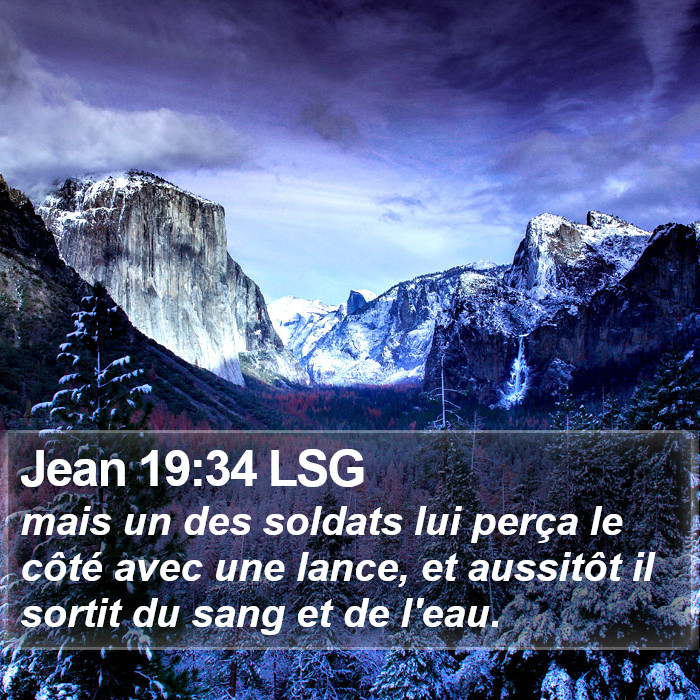 Jean 19:34 LSG Bible Study