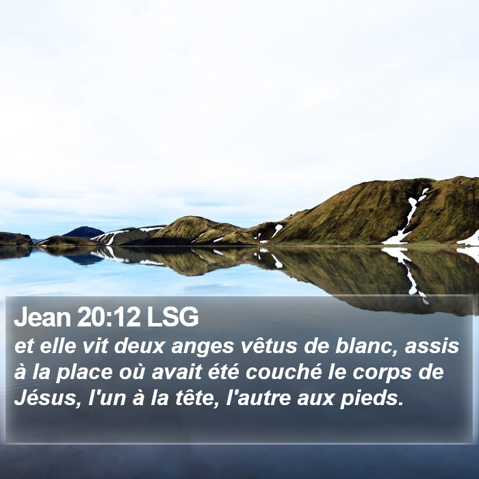 Jean 20:12 LSG Bible Study