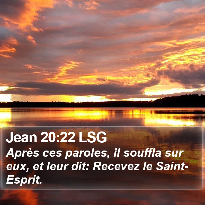 Jean 20:22 LSG Bible Study