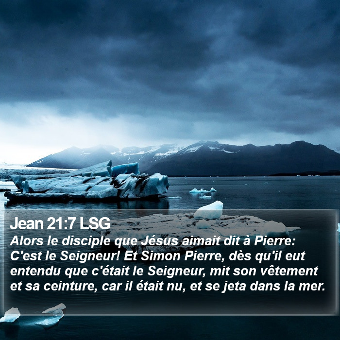 Jean 21:7 LSG Bible Study