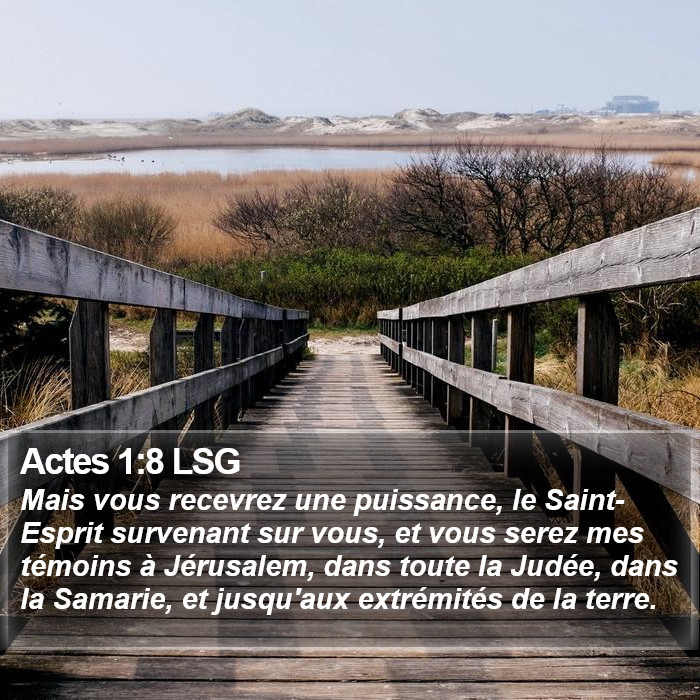 Actes 1:8 LSG Bible Study