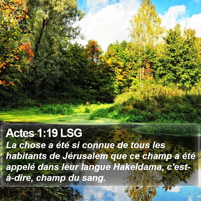 Actes 1:19 LSG Bible Study