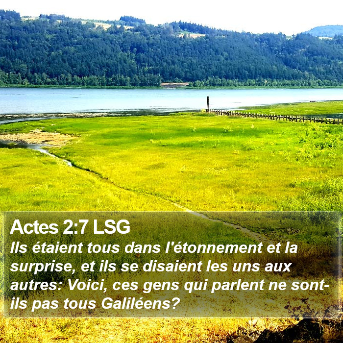 Actes 2:7 LSG Bible Study