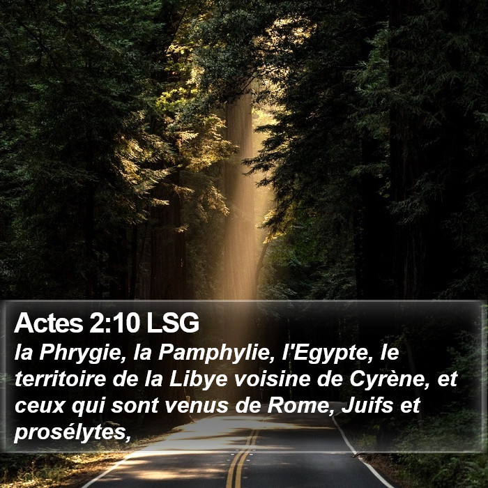 Actes 2:10 LSG Bible Study