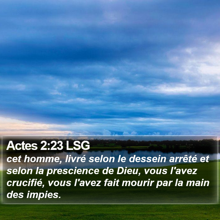 Actes 2:23 LSG Bible Study