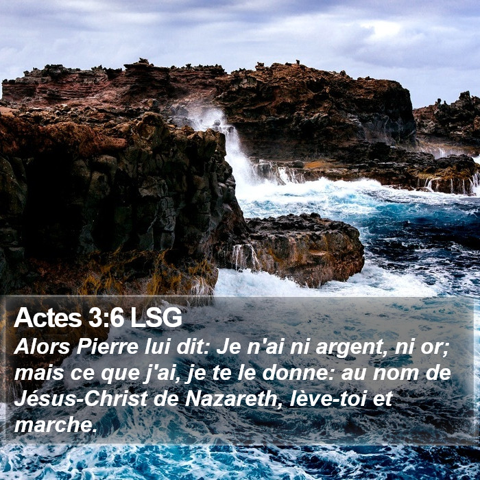 Actes 3:6 LSG Bible Study