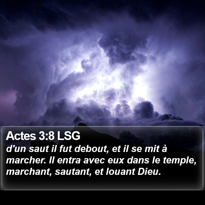 Actes 3:8 LSG Bible Study