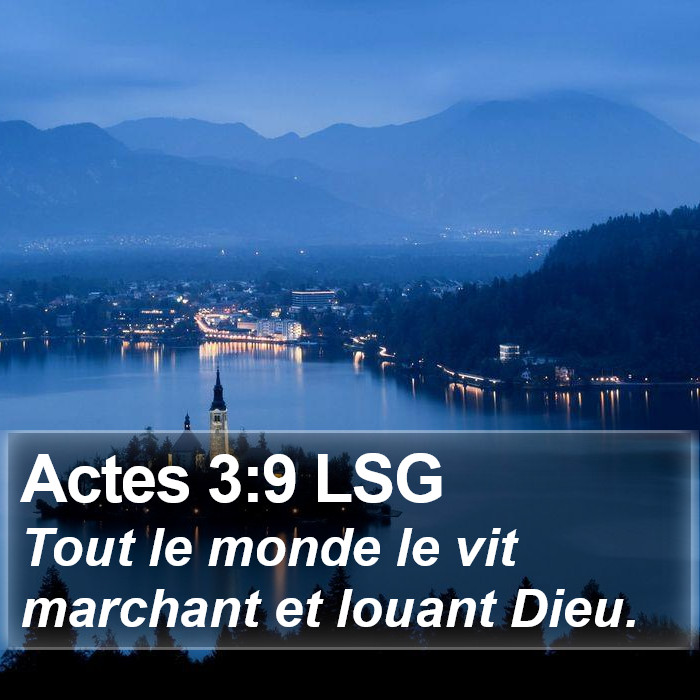 Actes 3:9 LSG Bible Study