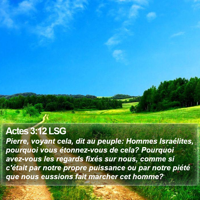 Actes 3:12 LSG Bible Study