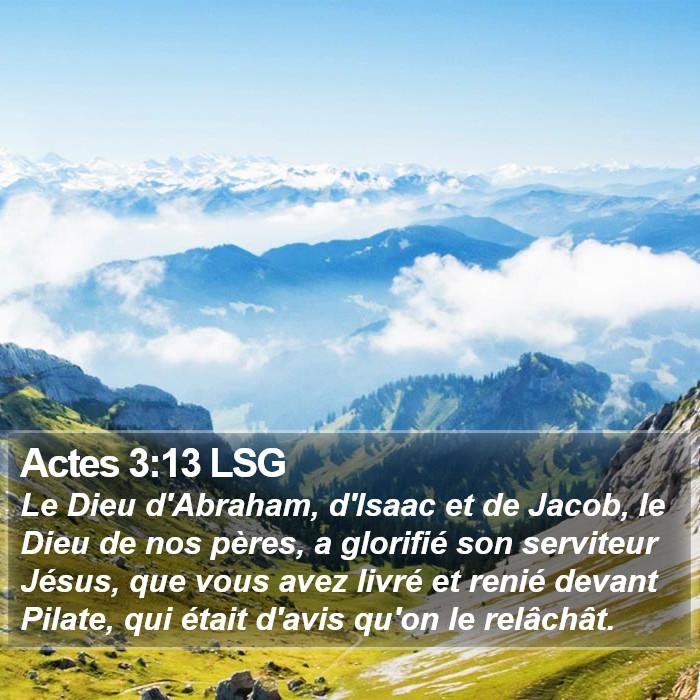 Actes 3:13 LSG Bible Study