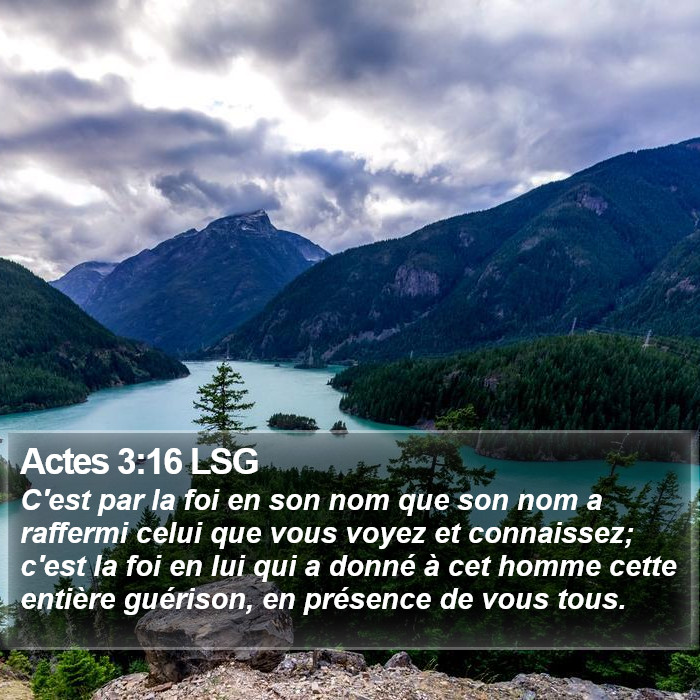 Actes 3:16 LSG Bible Study