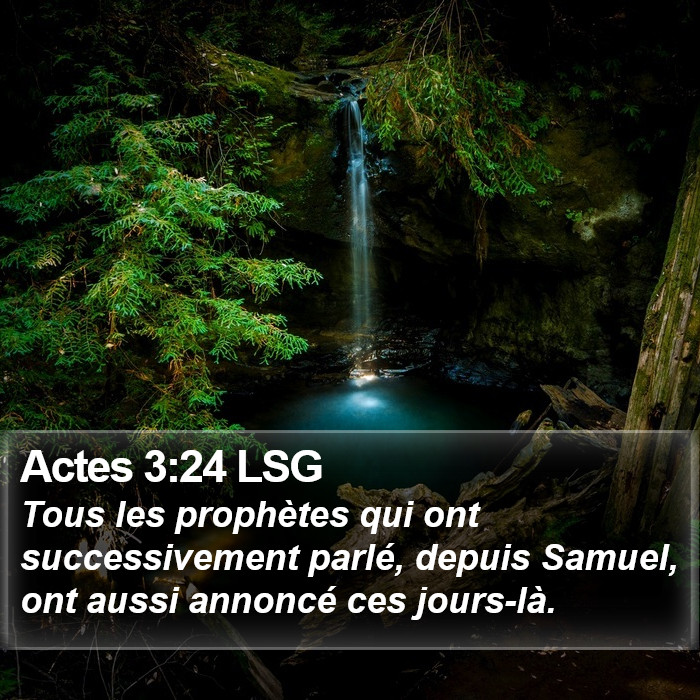 Actes 3:24 LSG Bible Study