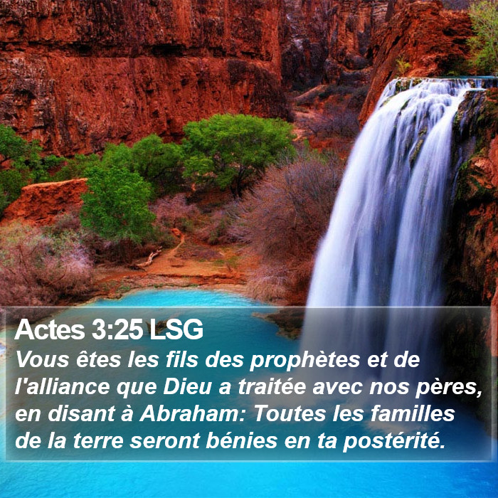 Actes 3:25 LSG Bible Study