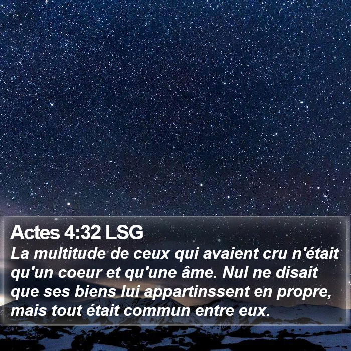 Actes 4:32 LSG Bible Study