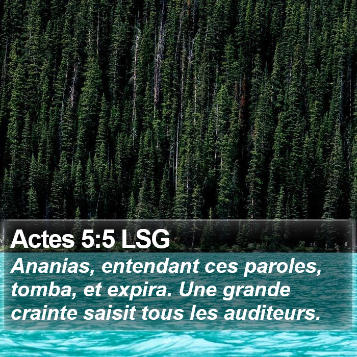 Actes 5:5 LSG Bible Study