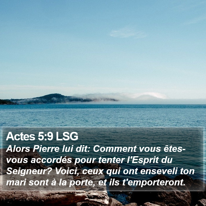 Actes 5:9 LSG Bible Study