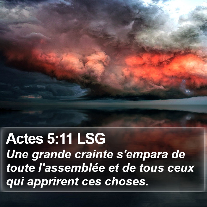 Actes 5:11 LSG Bible Study